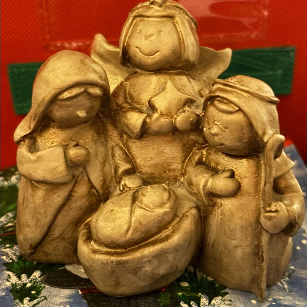 Nativity Scene Figurine Christmas Decor 4”x4”